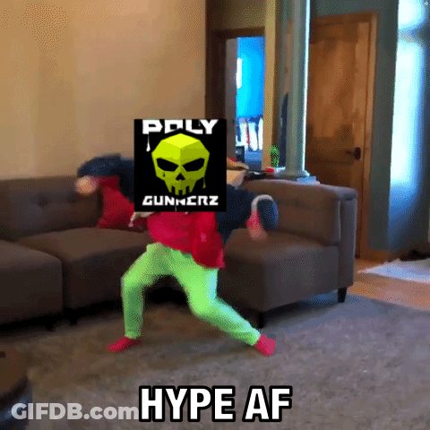 Person Dancing With Gunnerz Logo Head GIF