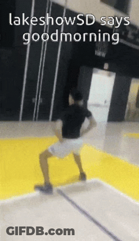 Person Doing Trick On Trampoline Saying Good Morning GIF