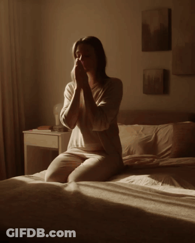 Person Doing Yoga At Mountain Sunset GIF