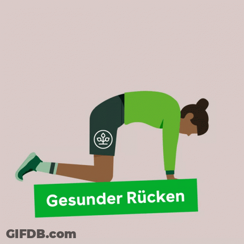 Person Doing Yoga Pose Gesunder Rücken GIF
