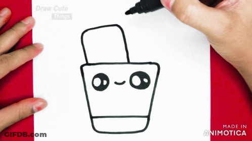 Person Drawing Basket With Face GIF