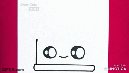 Person Drawing Cat On Paper Saying Draw Cute Things GIF