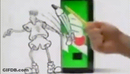 Person Drawing Man With Pencil GIF