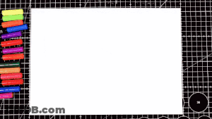 Person Drawing Sad Face With Marker GIF