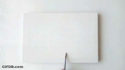 Person Drawing Square With Pencil GIF