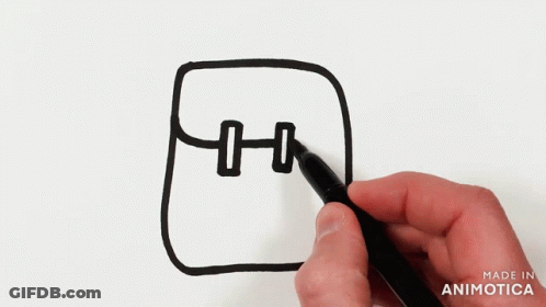 Person Drawing With Marker Made In Animotica GIF
