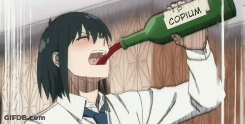 Person Drinking From Bottle Copilum GIF