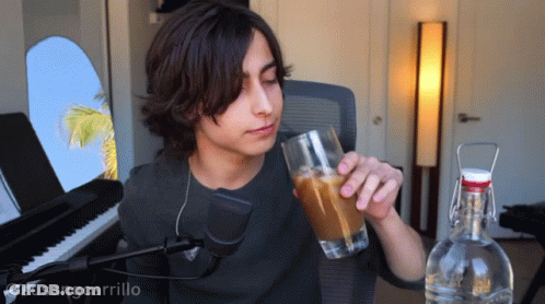 Person Drinking From Glass With Susangcarrollo GIF
