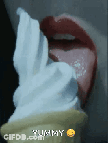 Person Eating Ice Cream Yummy GIF