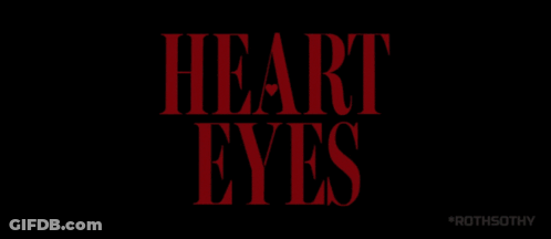 Person Eyes With Red Hearts GIF