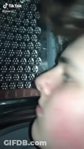 Person Face In Front Of Washing Machine TikTok GIF