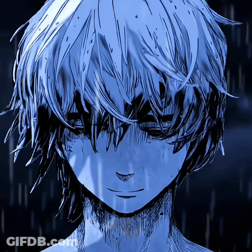 Person Face In Rain With Eyes Closed GIF