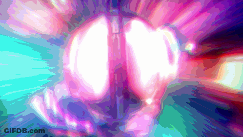 Person Face Purple And Blue GIF