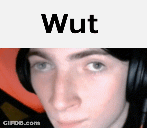 Person Face Saying Wut GIF