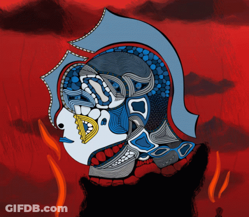 Person Face With Blue Helmet GIF
