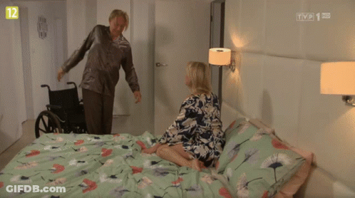Person Feet On TV Screen With Number 12 GIF
