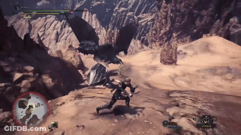 Person Fighting Dragon In Video Game GIF