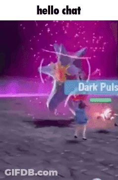 Person Fighting Monster In Video Game With Purple Background GIF