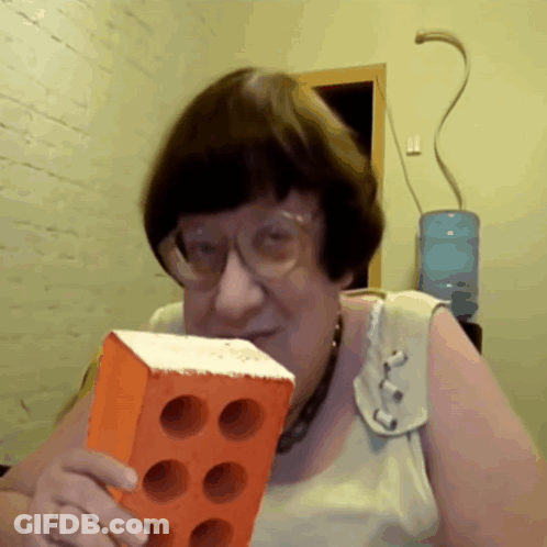 Person Flexing On Another GIF