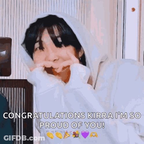 Person Flipping Off Congratulations Kirra So Proud GIF