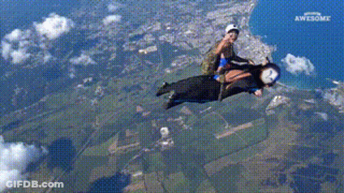 Person Flying Awesome GIF