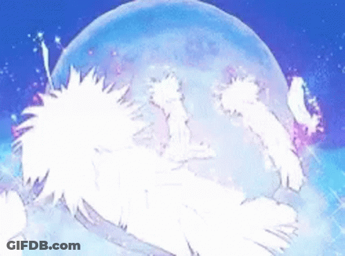 Person Flying In Front Of Full Moon GIF