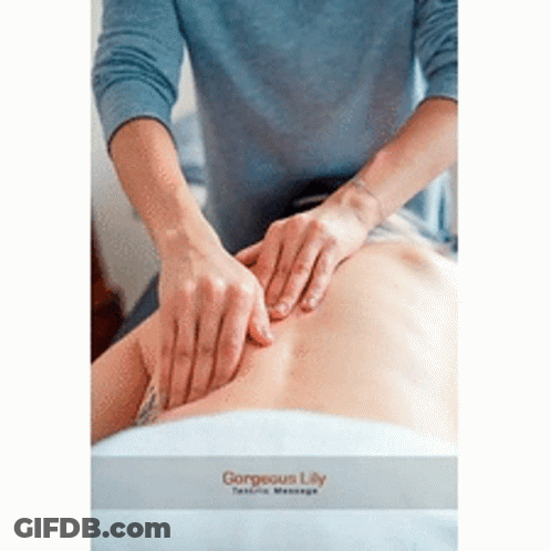 Person Getting Massage From Lily Therapist GIF