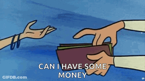 Person Handing Wallet To Another GIF
