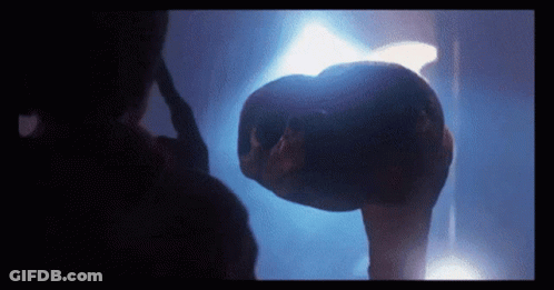 Person Head With Blue Light Behind GIF