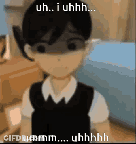 Person Hesitating Words GIF