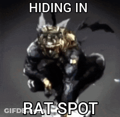 Person Hiding In Rat Spot Meme GIF
