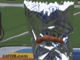 Person Holding Bag Of Pop Tarts On Field GIF