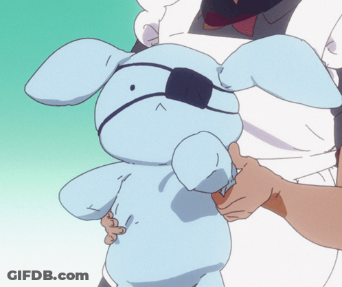 Person Holding Bandaged Stuffed Animal GIF