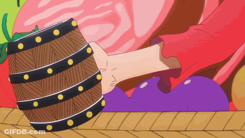 Person Holding Barrel GIF