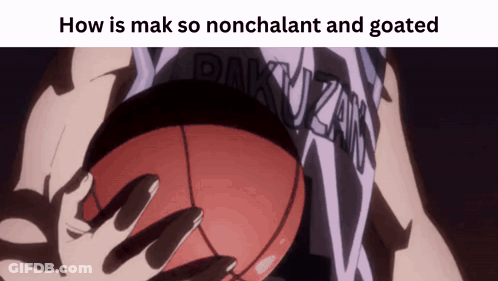 Person Holding Basketball How Is Mak So Nonchalant And Goated GIF
