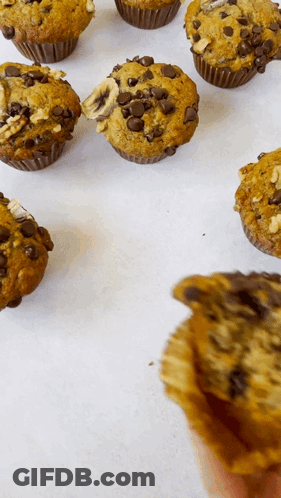Person Holding Bitten Muffin GIF