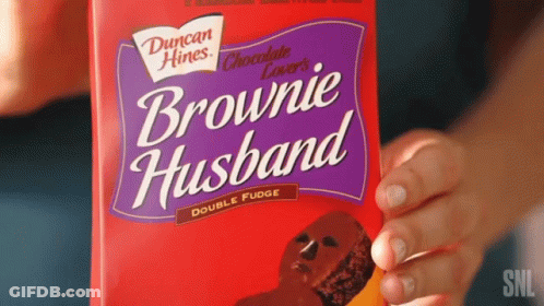 Person Holding Brownie Husband Double Fudge GIF