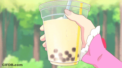Person Holding Bubble Tea GIF