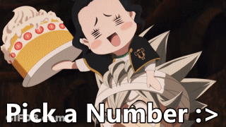 Person Holding Cake Saying Pick A Number GIF