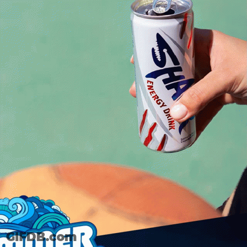 Person Holding Can Of Sha Energy Drink GIF