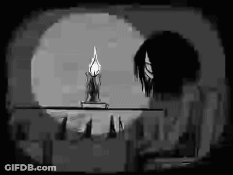 Person Holding Candle Drawing GIF