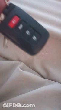 Person Holding Car Key Saying Unlock GIF