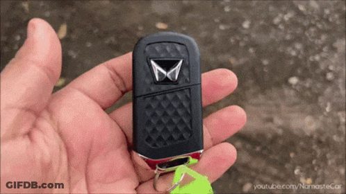 Person Holding Car Key With YouTube.com GIF