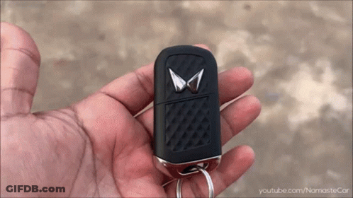 Person Holding Car Key With YouTube Namastecar GIF