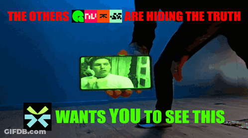 Person Holding Cell Phone Saying Others Hide Truth GIF