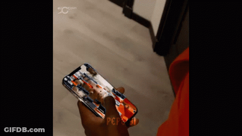 Person Holding Cell Phone Saying Personal GIF