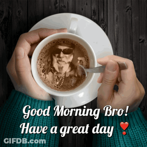 Person Holding Coffee Cup With Man Picture GIF