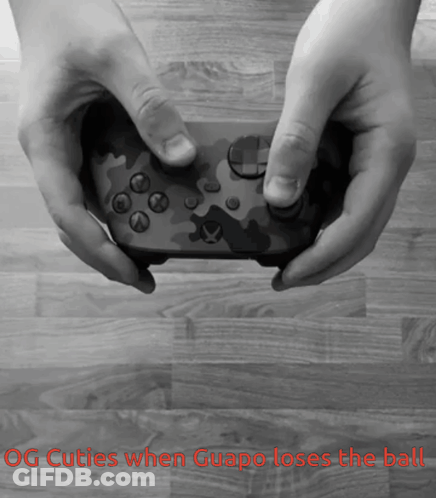 Person Holding Controller Og Cuties Guapo Loses Ball GIF