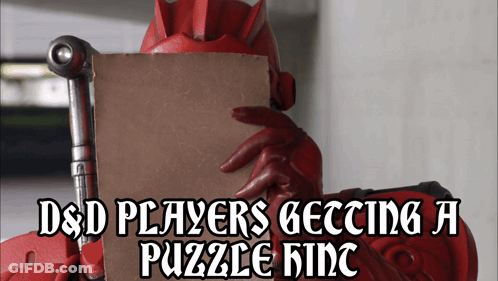 Person Holding D & D Players Getting A Puzzle Rinc Sign GIF