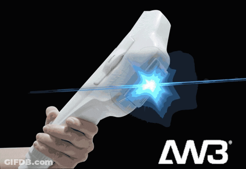 Person Holding Device With AW3 GIF